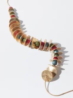 PARFOIS Collar Largo Con Piedras Multicor Cheap