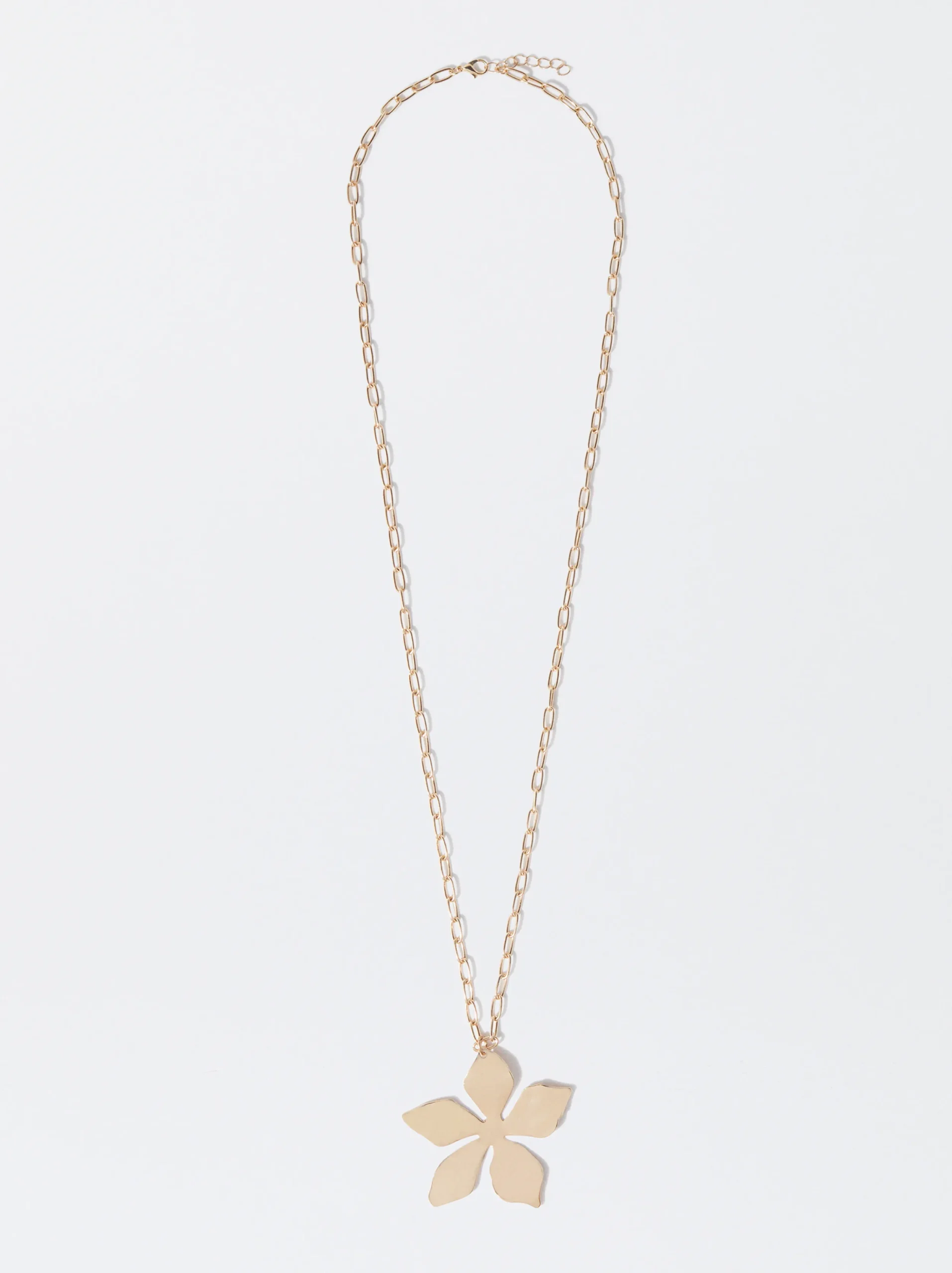 PARFOIS Collar Largo De Flores Dorado Cheap