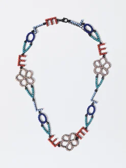 PARFOIS Collar Letras Abalorios Multicor New