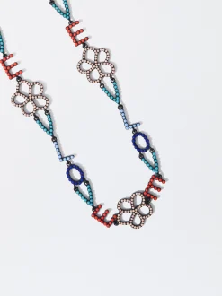 PARFOIS Collar Letras Abalorios Multicor New