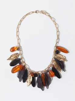 PARFOIS Collar Multicolor Con Hojas Multicor Discount