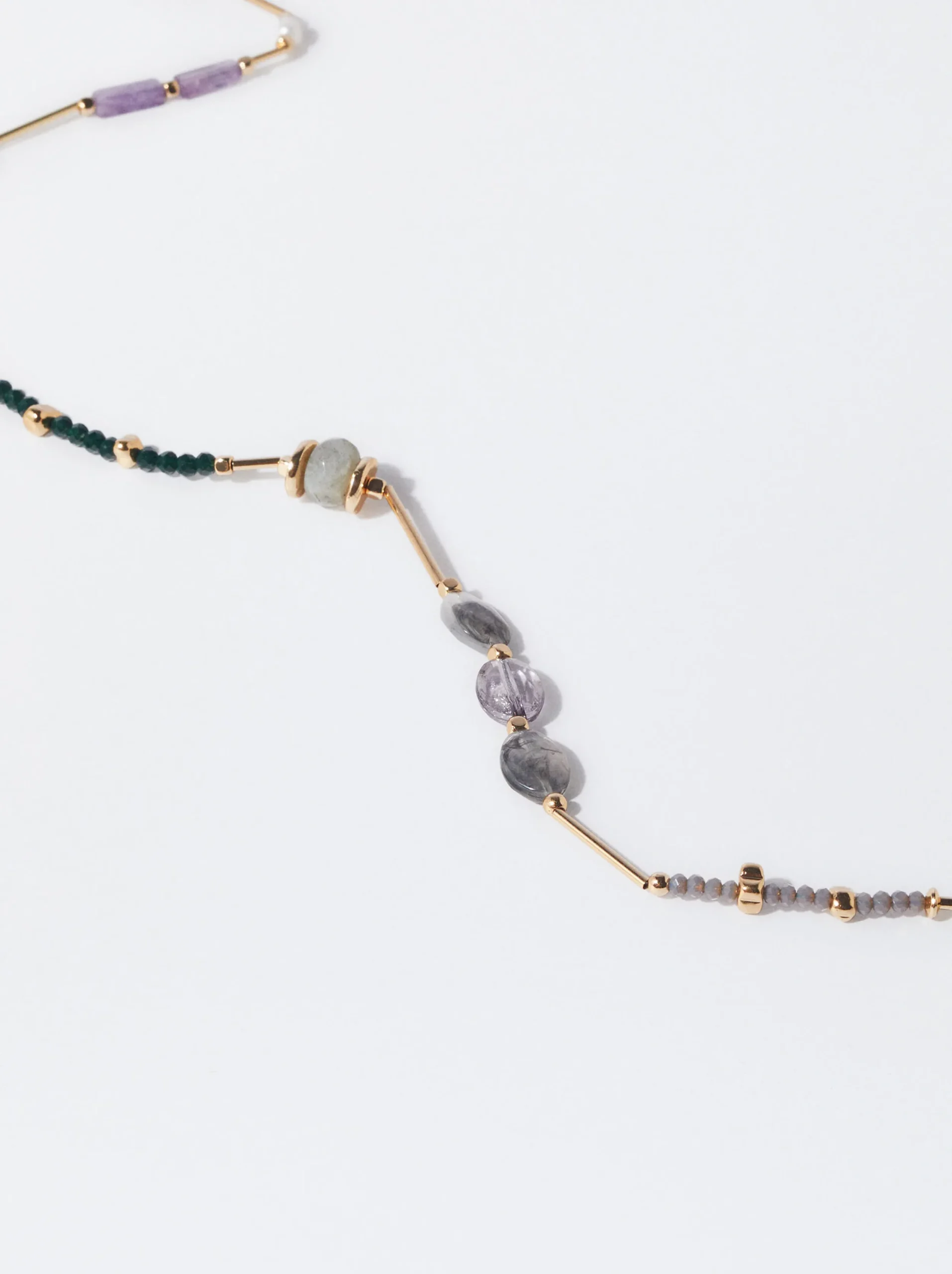 PARFOIS Collar Multicolor Con Piedras Multicor Sale