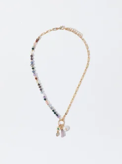PARFOIS Collar Multicolor Con Piedra Multicor Best
