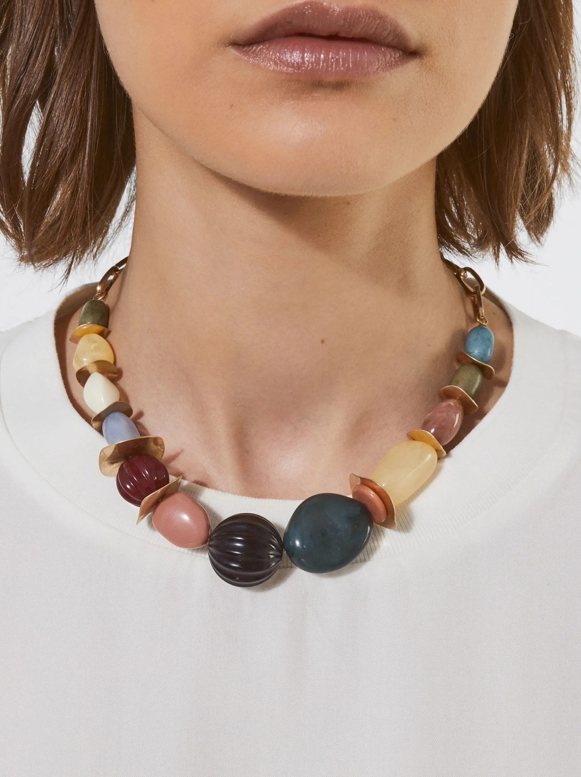 PARFOIS Collar Multicolor Con Piedra Multicor Best Sale
