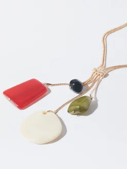 PARFOIS Collar Multicolor Con Piedra Multicor Online
