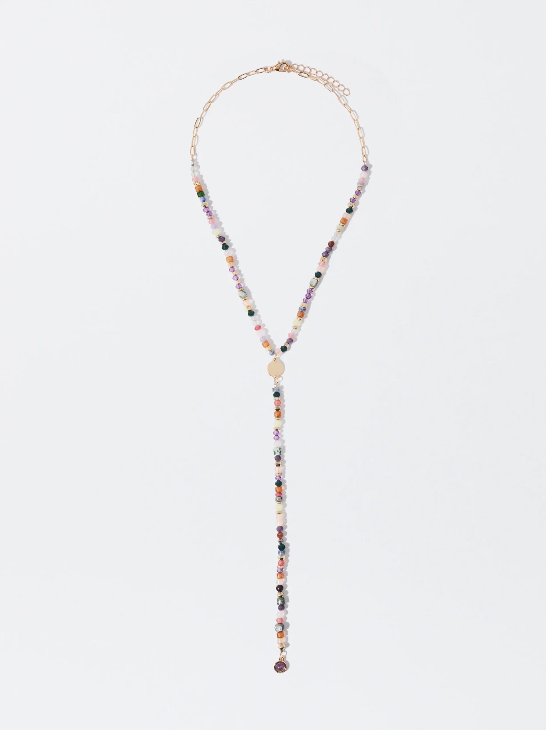 PARFOIS Collar Multicolor Con Piedra Multicor Cheap