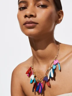 PARFOIS Collar Multicolor Con Resina Multicor New