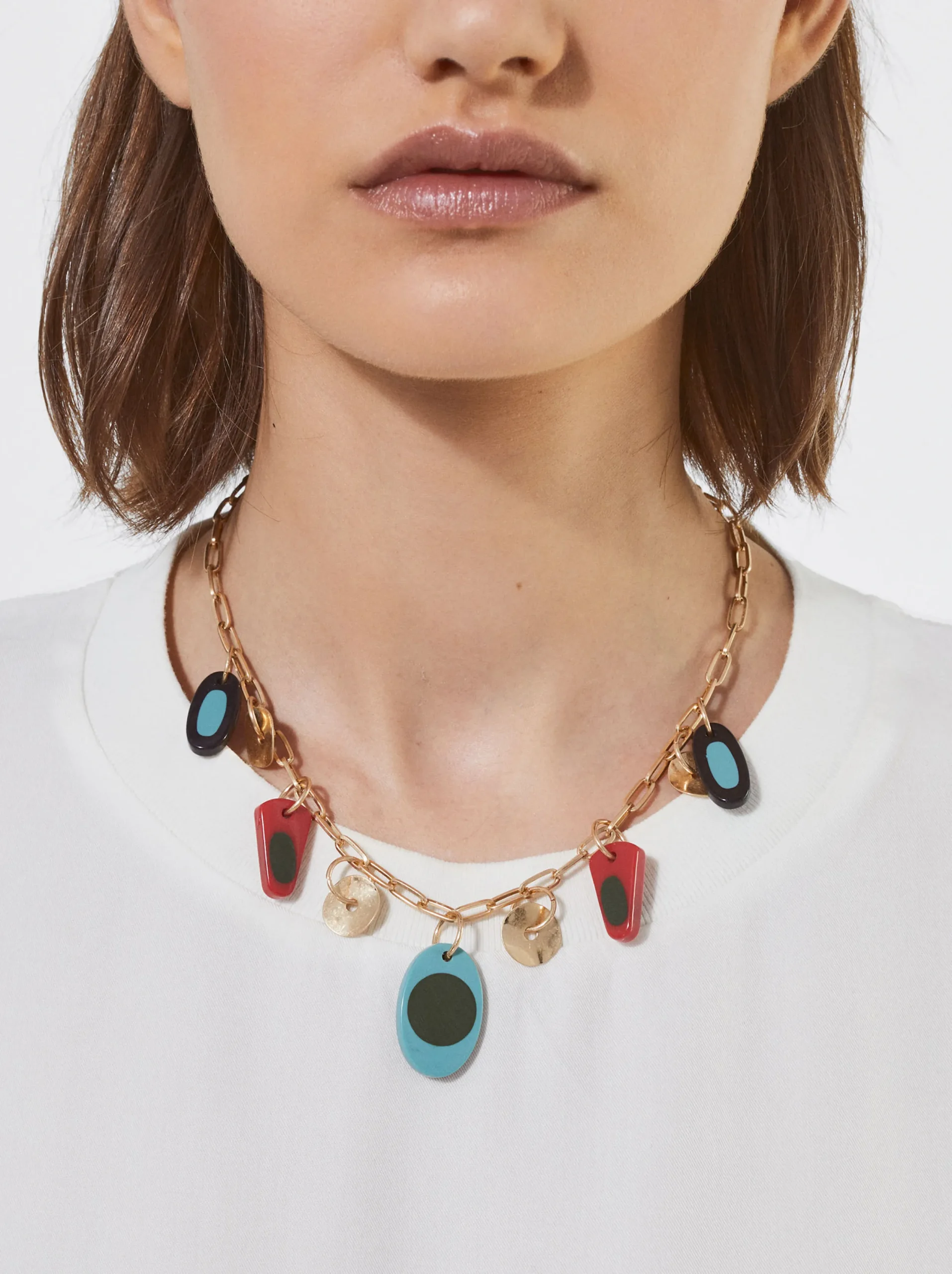 PARFOIS Collar Multicolor De Resina Multicor Outlet