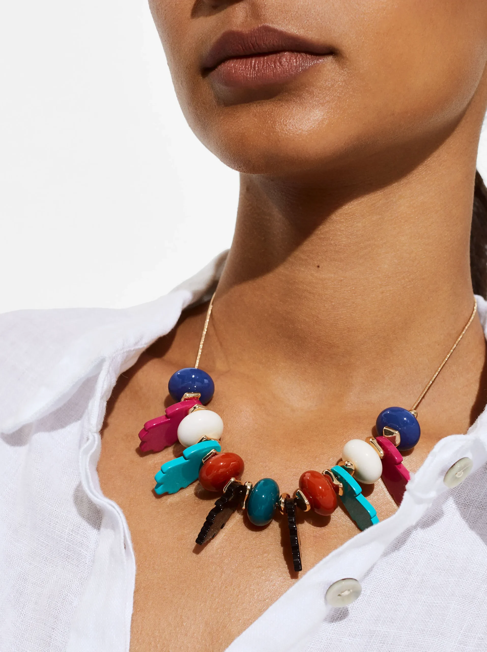 PARFOIS Collar Multicolor De Resina Multicor Sale