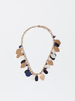 PARFOIS Collar Piedra Natural Multicor Flash Sale
