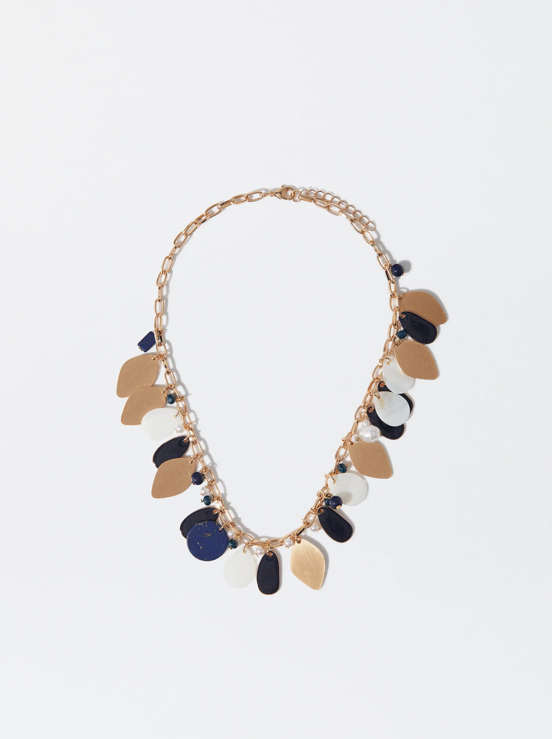 PARFOIS Collar Piedra Natural Multicor Flash Sale