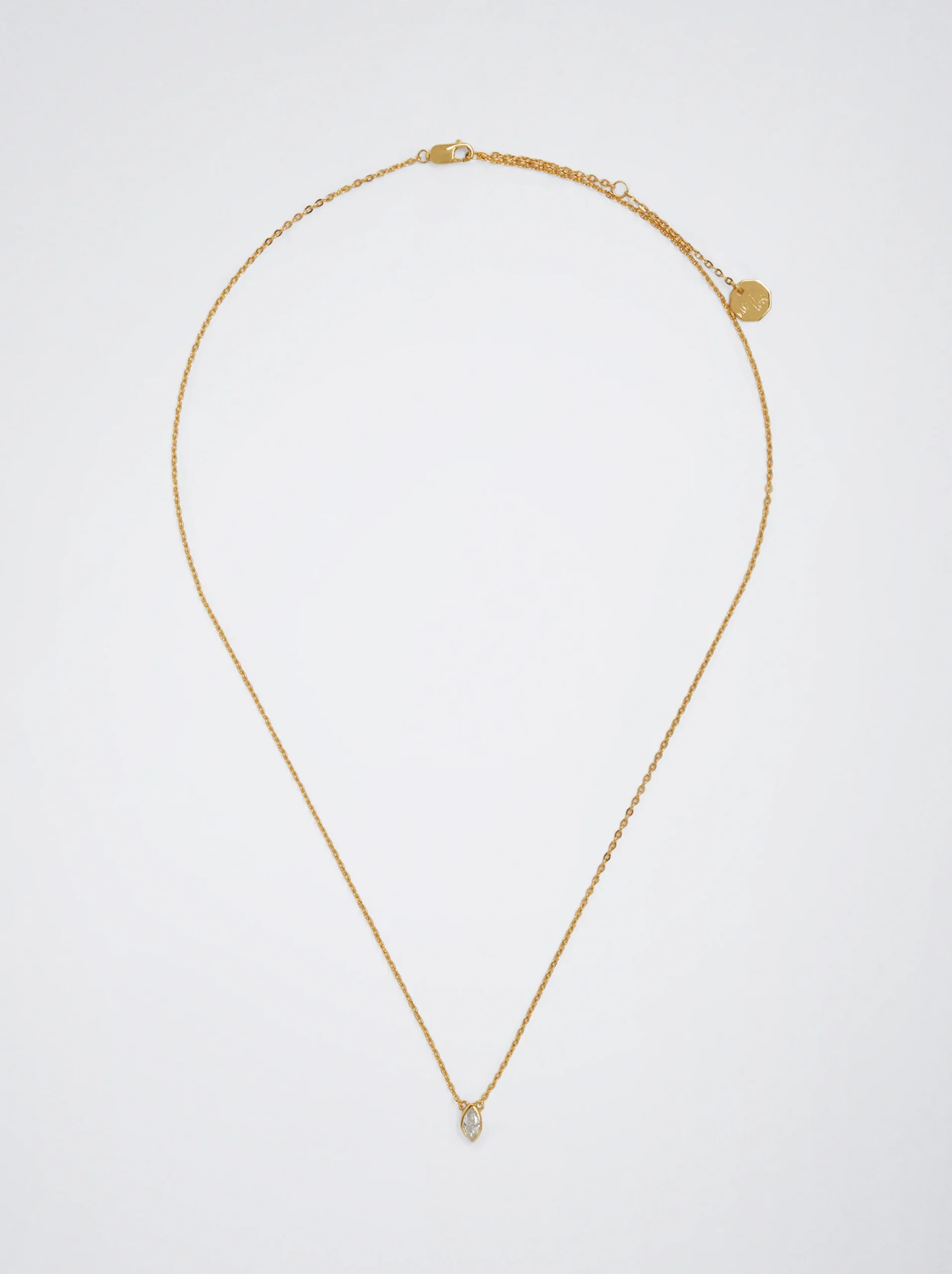 PARFOIS Collar Plata 925 Con Circonitas Dorado Shop