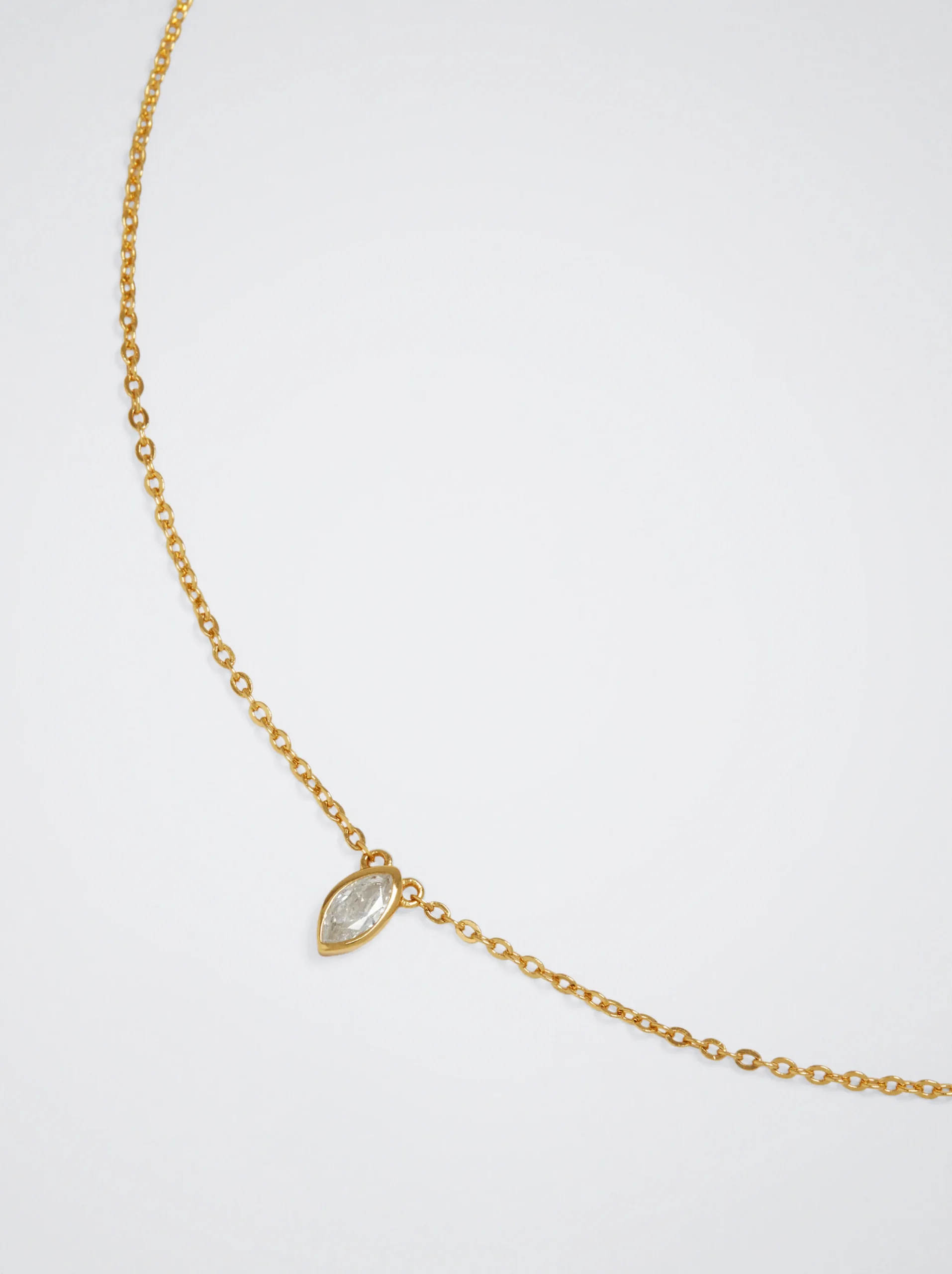 PARFOIS Collar Plata 925 Con Circonitas Dorado Shop