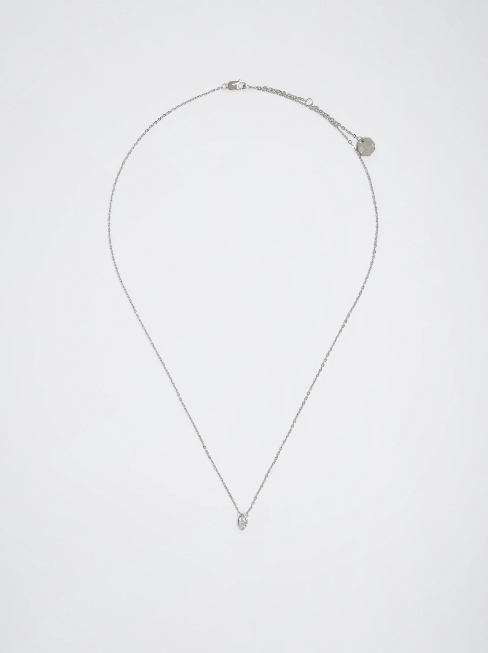 PARFOIS Collar Plata 925 Con Circonitas Plateado Store