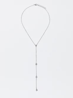 PARFOIS Collar Con Circonitas Plateado Cheap