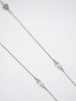 PARFOIS Collar Con Circonitas Plateado Cheap