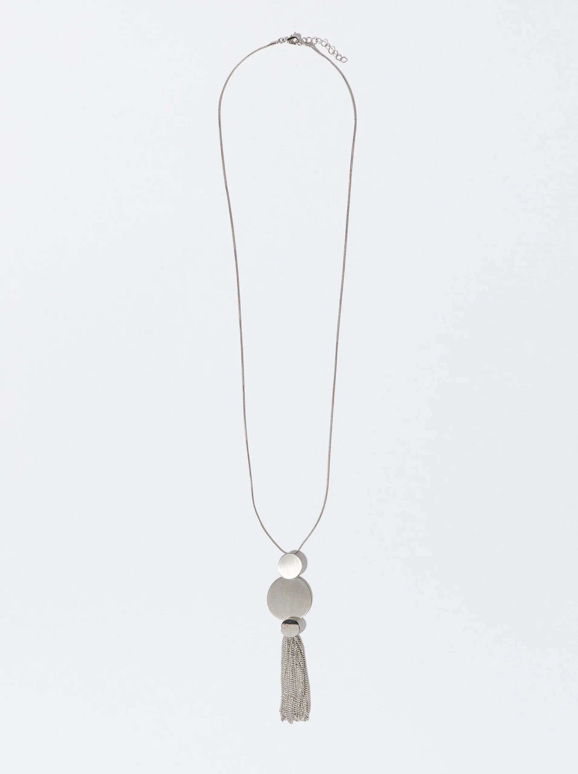 PARFOIS Collar Con Colgante Plateado Best Sale