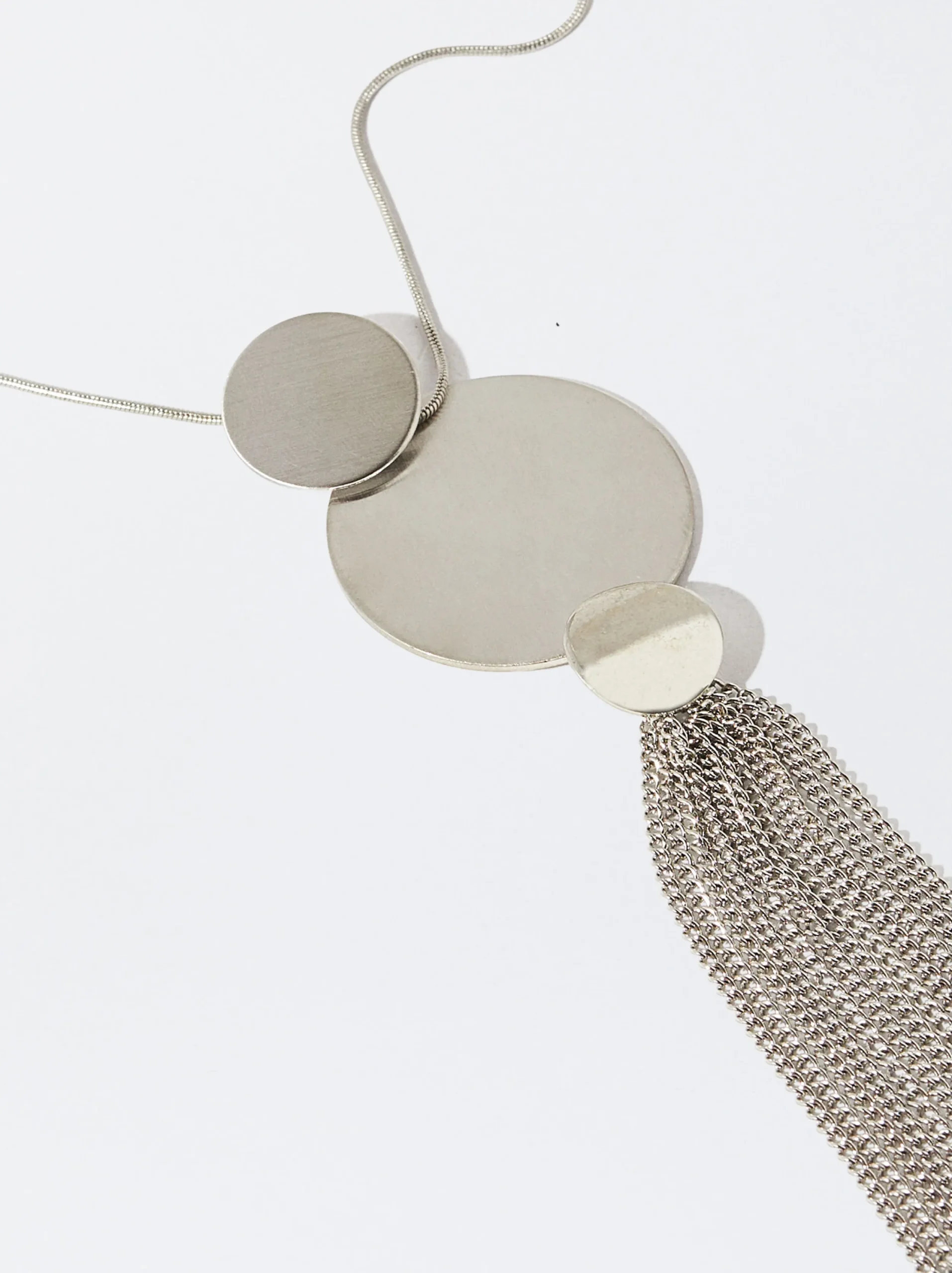 PARFOIS Collar Con Colgante Plateado Best Sale