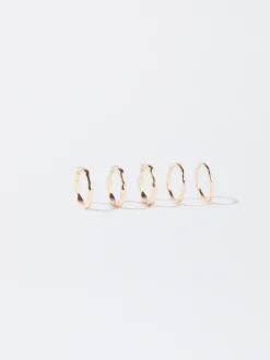 PARFOIS Conjunto Anillos s Dorado Cheap