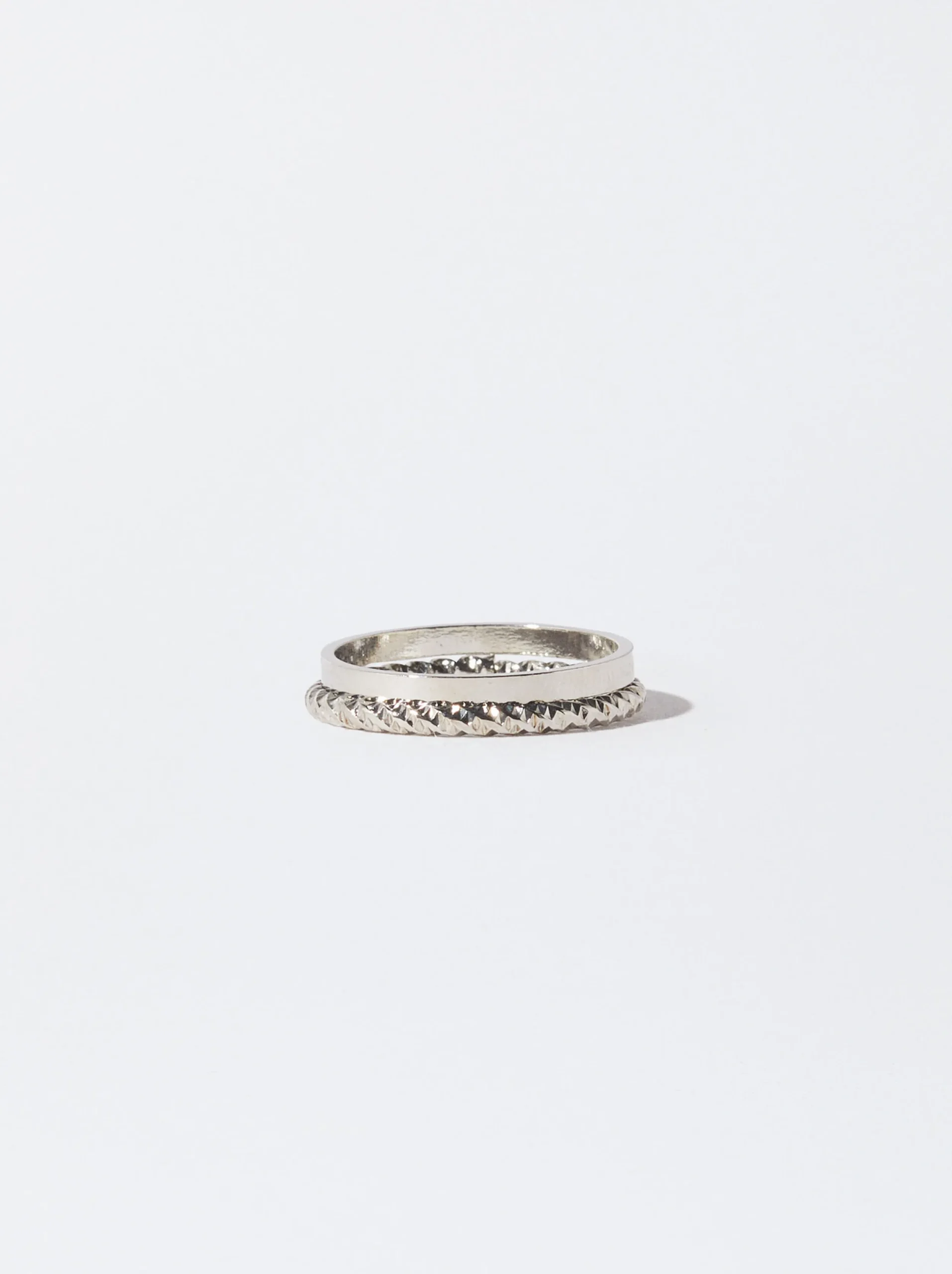 PARFOIS Conjunto Anillos Dorados Plateado Best