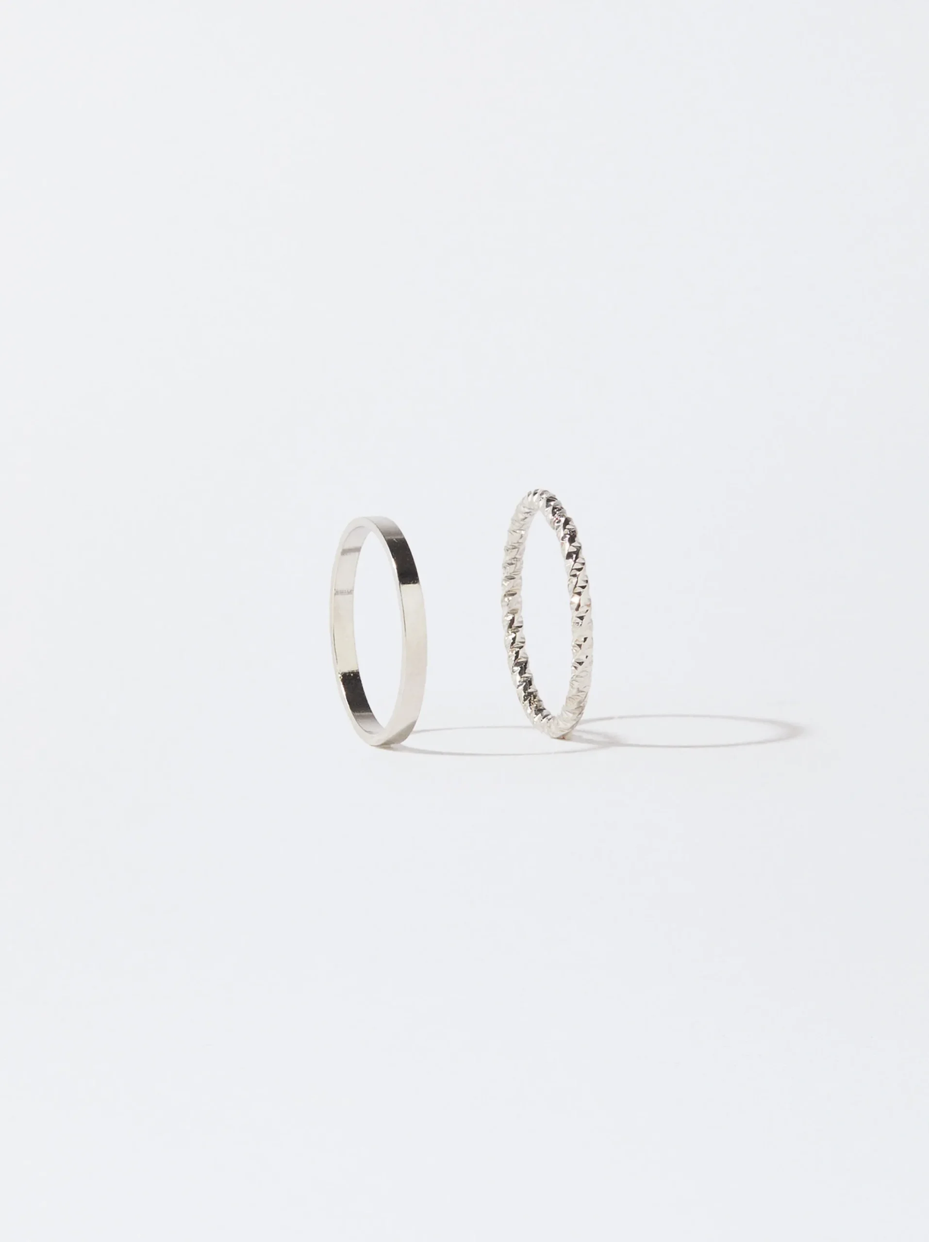 PARFOIS Conjunto Anillos Dorados Plateado Best