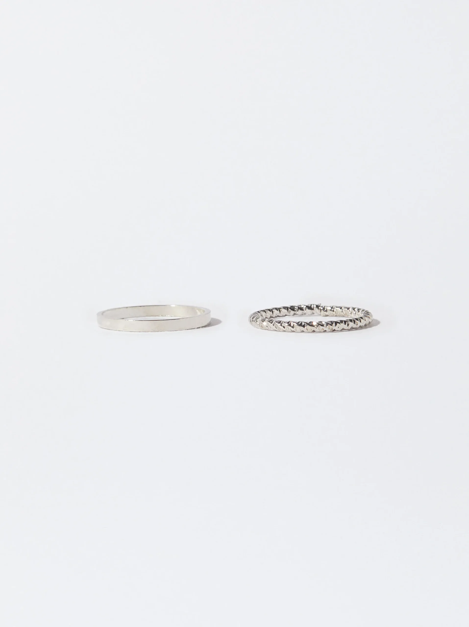 PARFOIS Conjunto Anillos Dorados Plateado Best