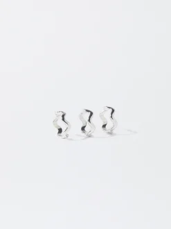 PARFOIS Conjunto Anillos s Plateado Clearance