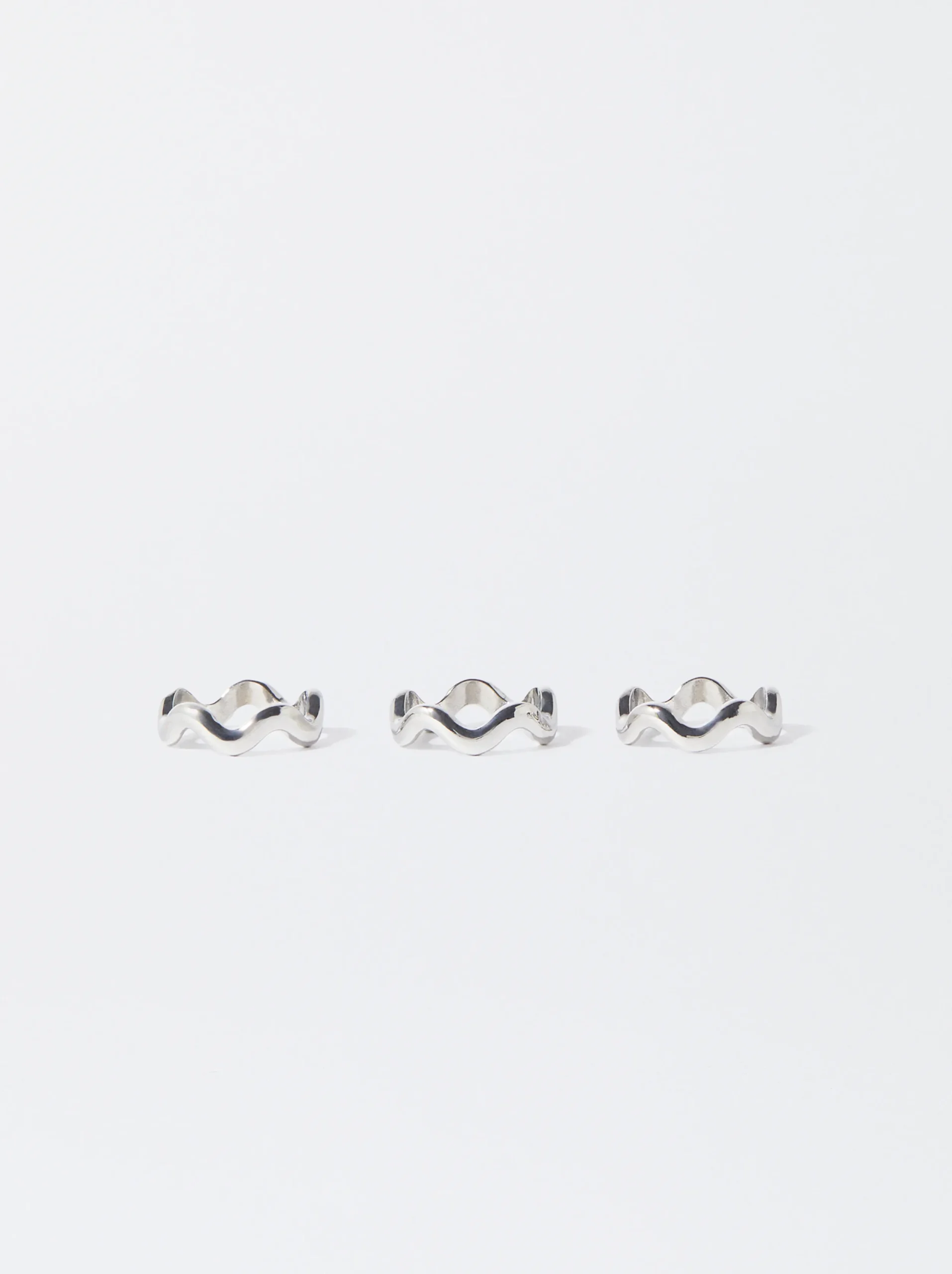 PARFOIS Conjunto Anillos s Plateado Clearance