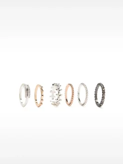 PARFOIS Conjunto De Anillos Multicor Shop