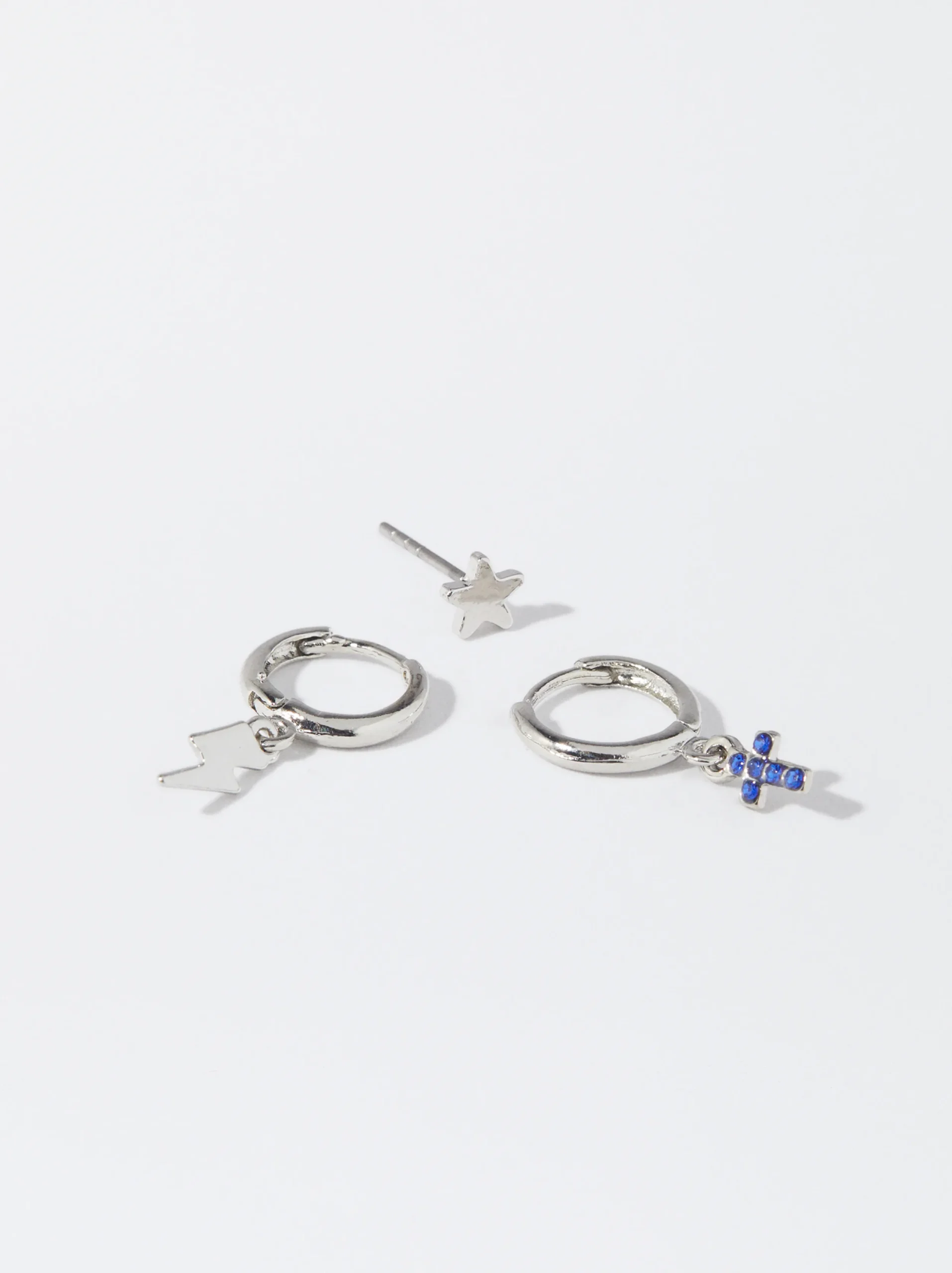 PARFOIS Conjunto De Aros Con Charms Multicor Store