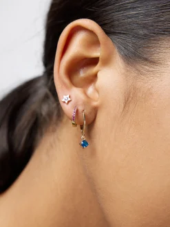 PARFOIS Conjunto De Aros Con Circonitas Multicor Best