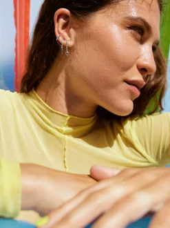 PARFOIS Conjunto De Aros Con Circonitas Multicor Shop