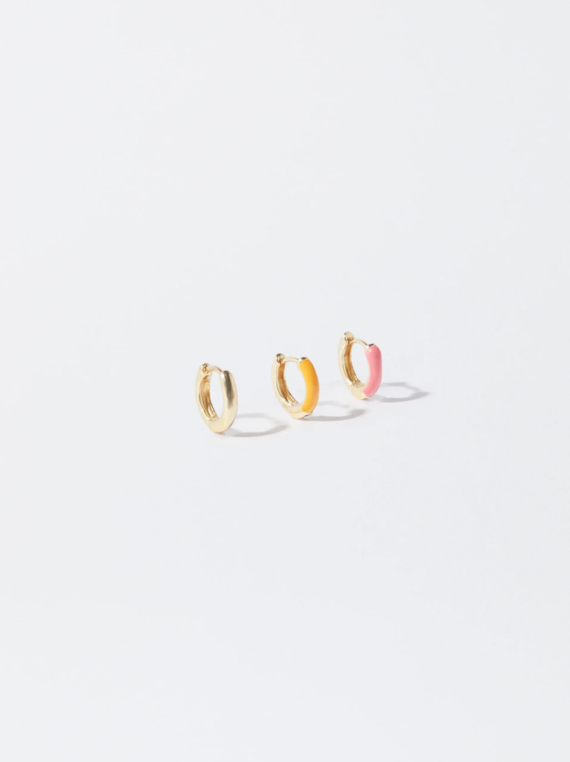 PARFOIS Conjunto De Aros Con Esmalte Multicor Online