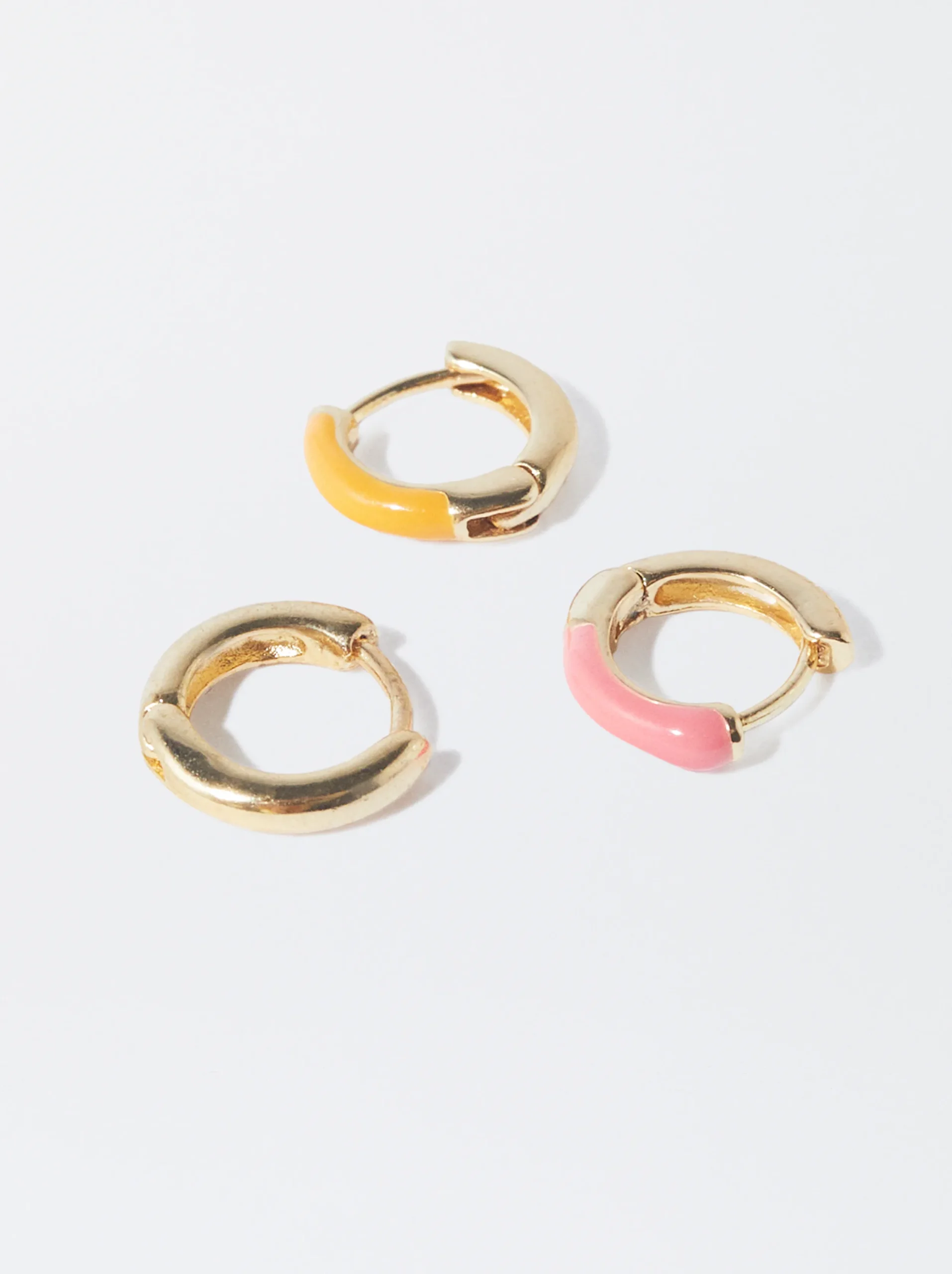 PARFOIS Conjunto De Aros Con Esmalte Multicor Online
