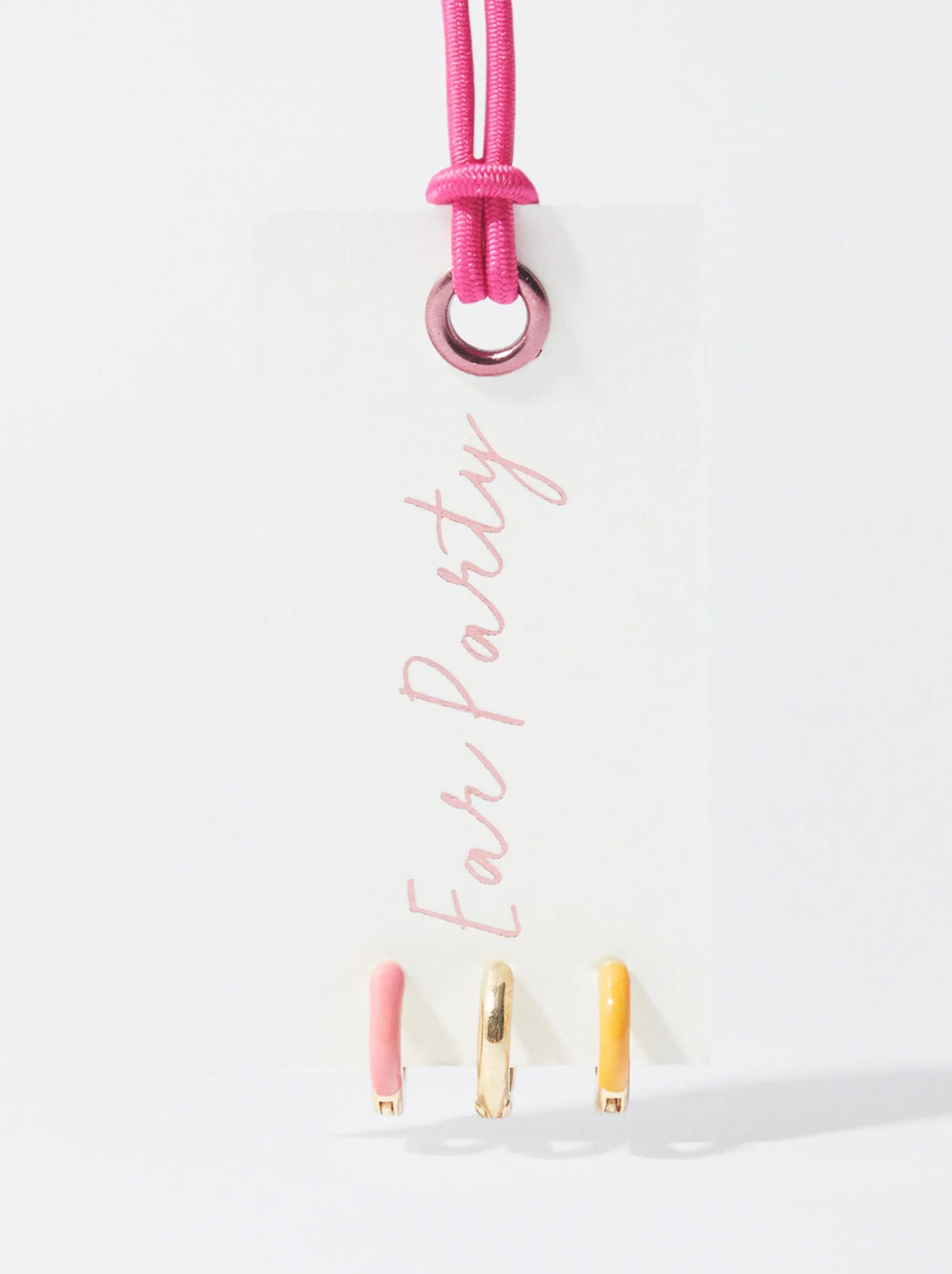 PARFOIS Conjunto De Aros Con Esmalte Multicor Online