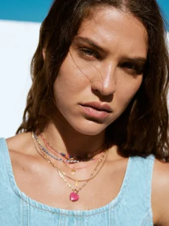 PARFOIS Conjunto De Collares Con Piedra Multicor Cheap