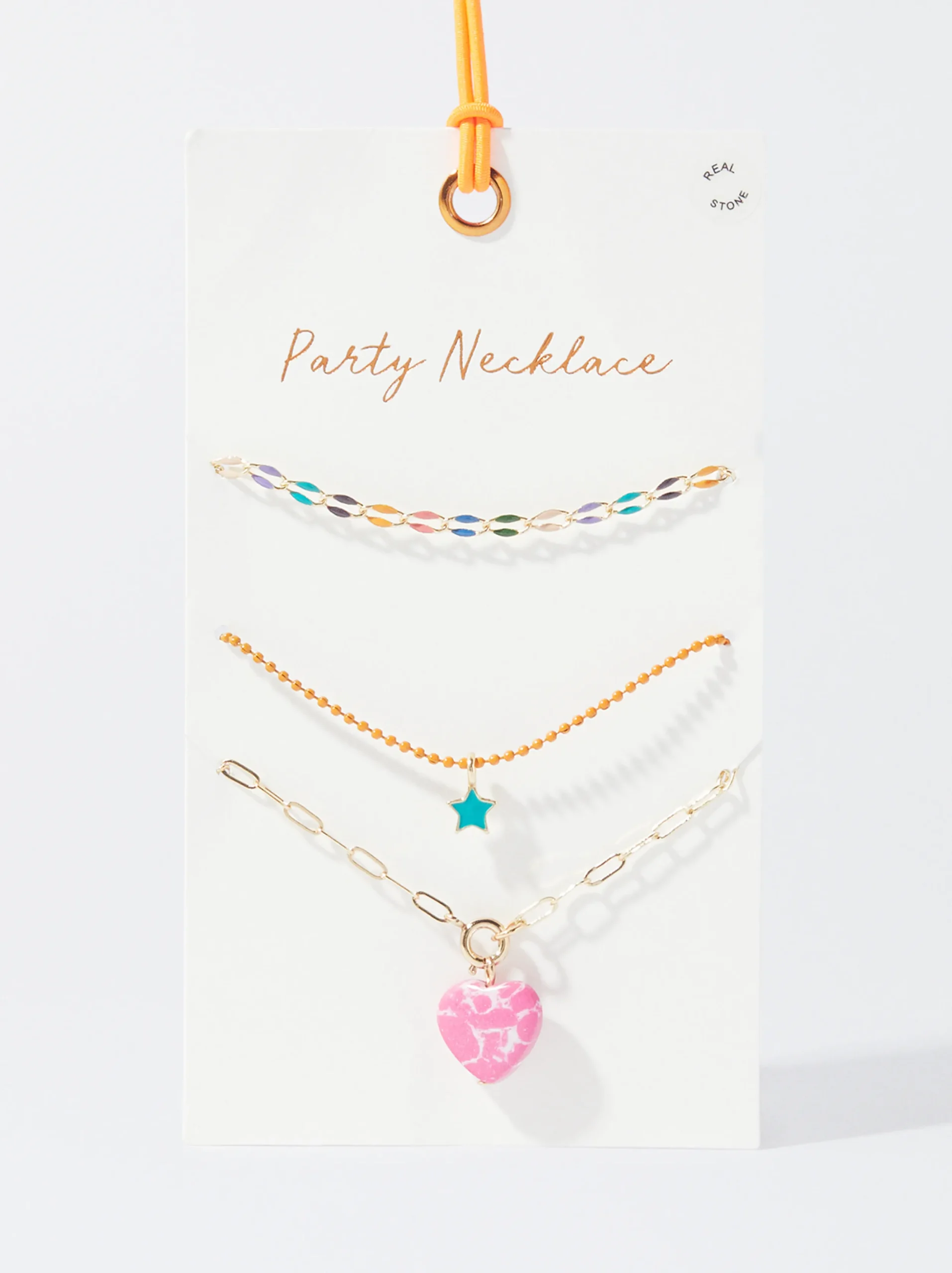 PARFOIS Conjunto De Collares Con Piedra Multicor Cheap
