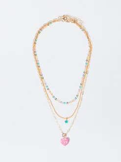 PARFOIS Conjunto De Collares Con Piedra Multicor Cheap