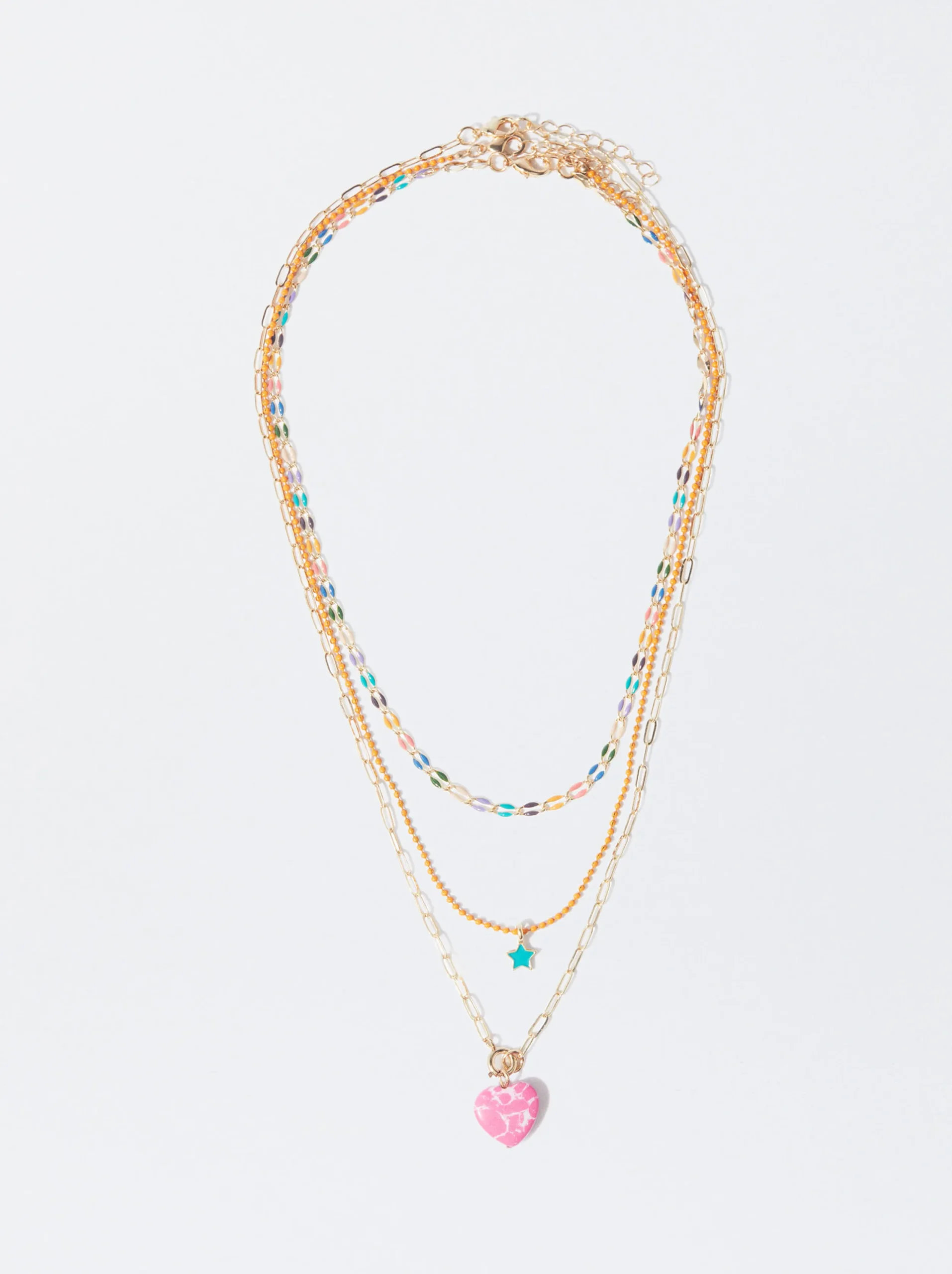 PARFOIS Conjunto De Collares Con Piedra Multicor Cheap