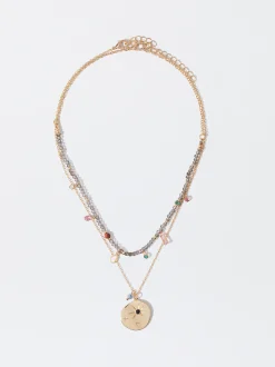 PARFOIS Conjunto De Collares Con Piedra Multicor Hot