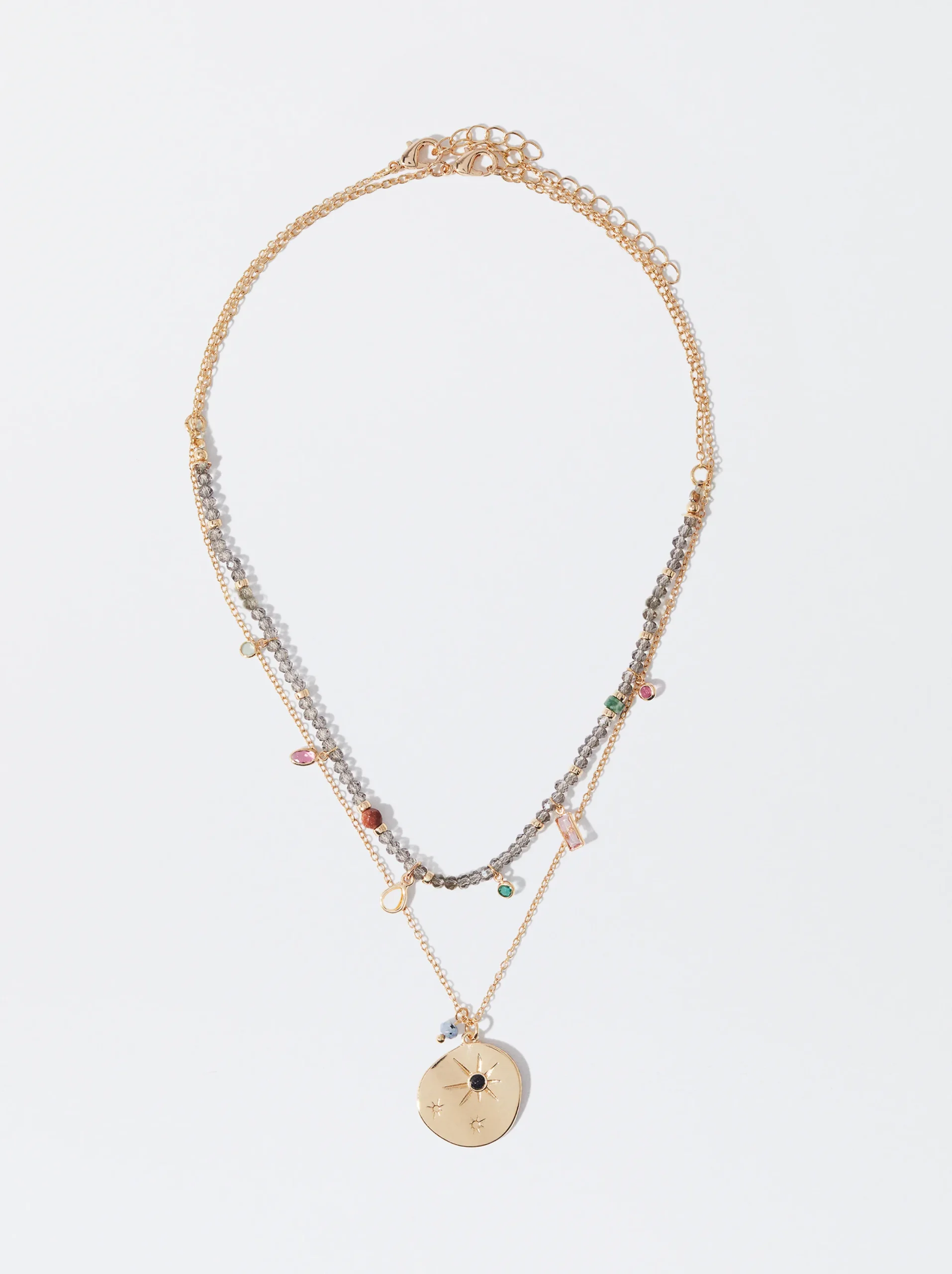 PARFOIS Conjunto De Collares Con Piedra Multicor Hot