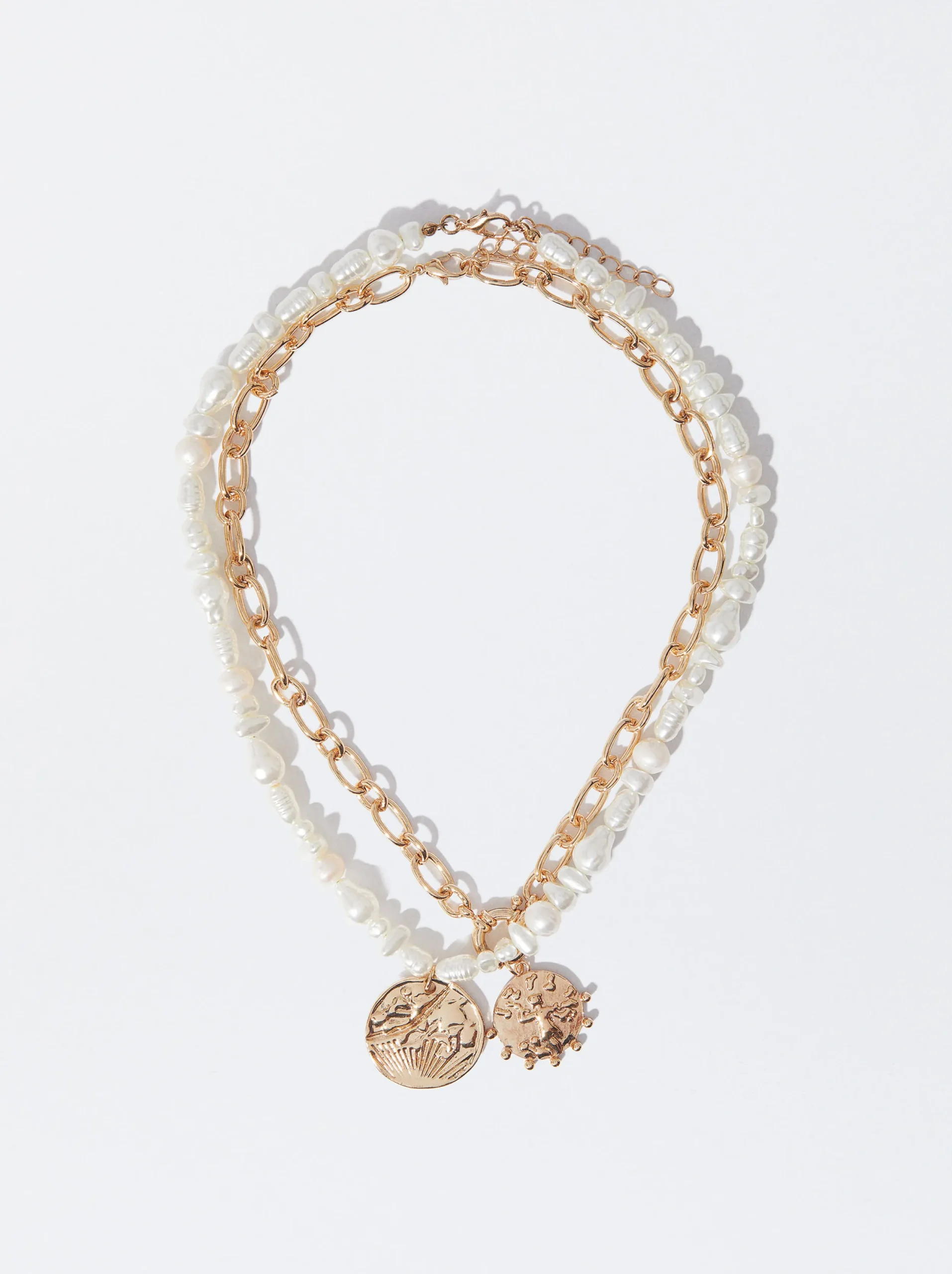 PARFOIS Conjunto De Collares Con Perla De Agua Dulce Blanco Hot