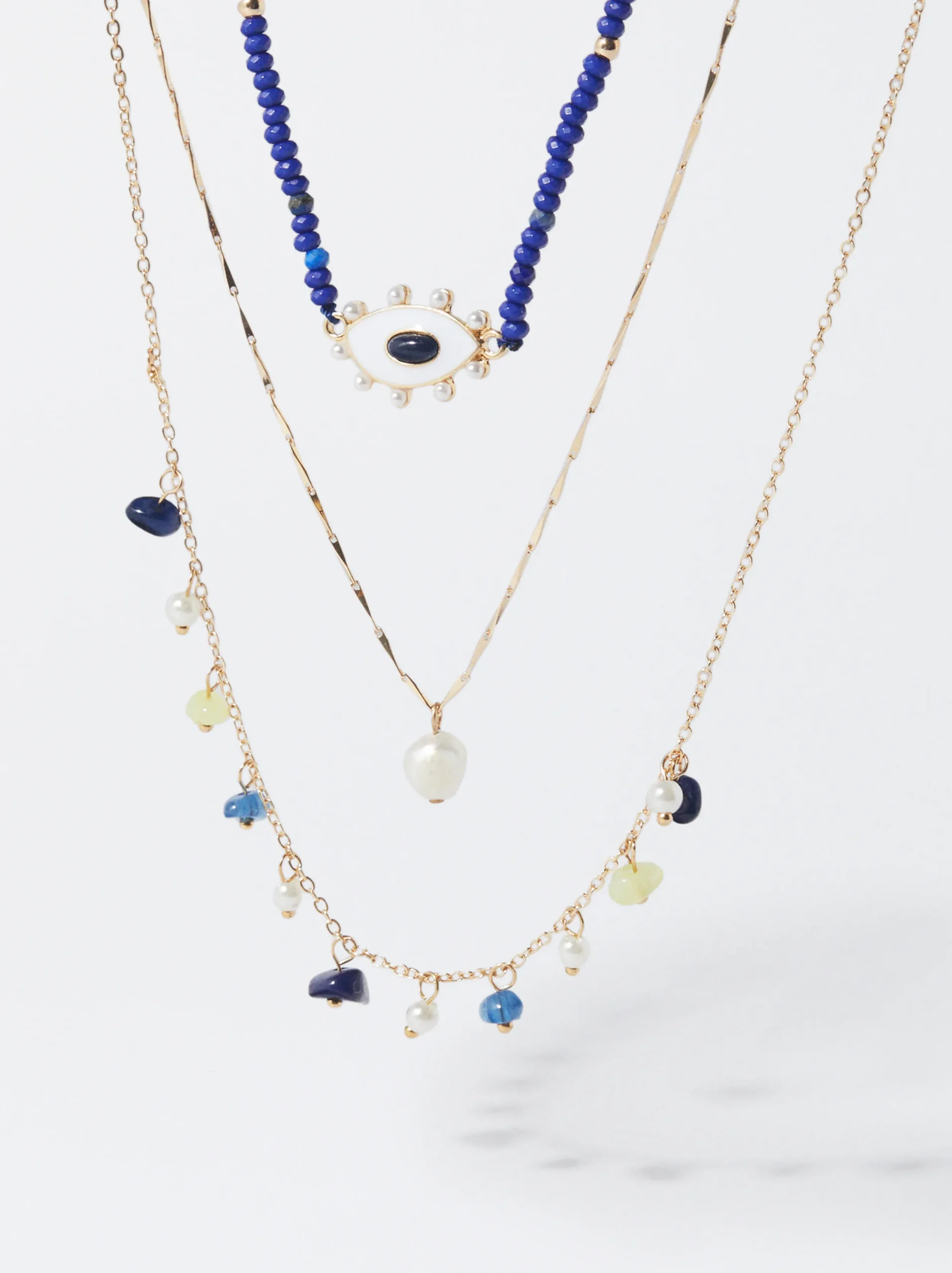 PARFOIS Conjunto De Collares Con Piedra Y Ojo Multicor Store