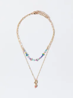 PARFOIS Conjunto De Collares Con Piedra Multicor Discount