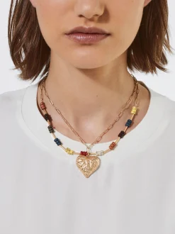 PARFOIS Conjunto De Collares Con Medallón Corazón Multicor Fashion