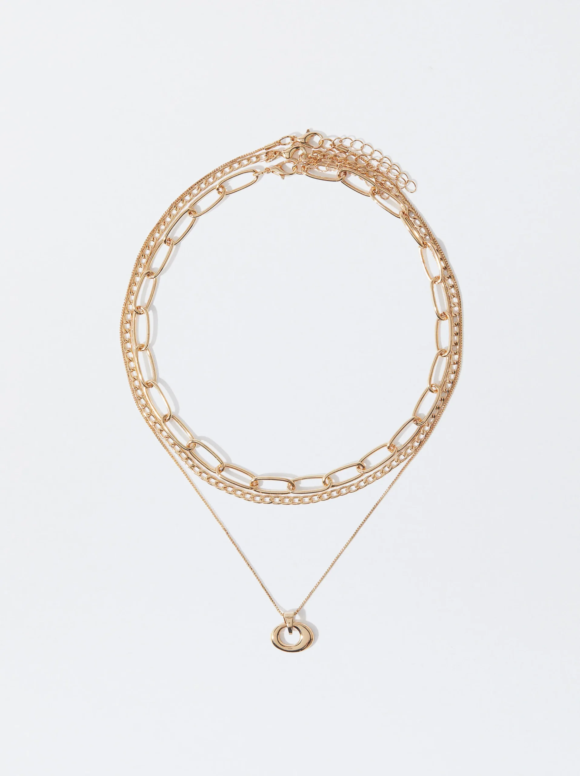 PARFOIS Conjunto De Collares s Dorado Fashion