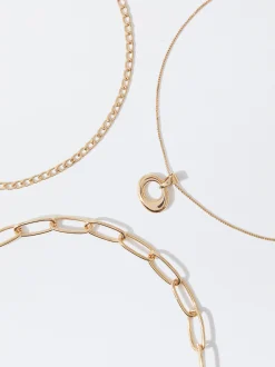 PARFOIS Conjunto De Collares s Dorado Fashion