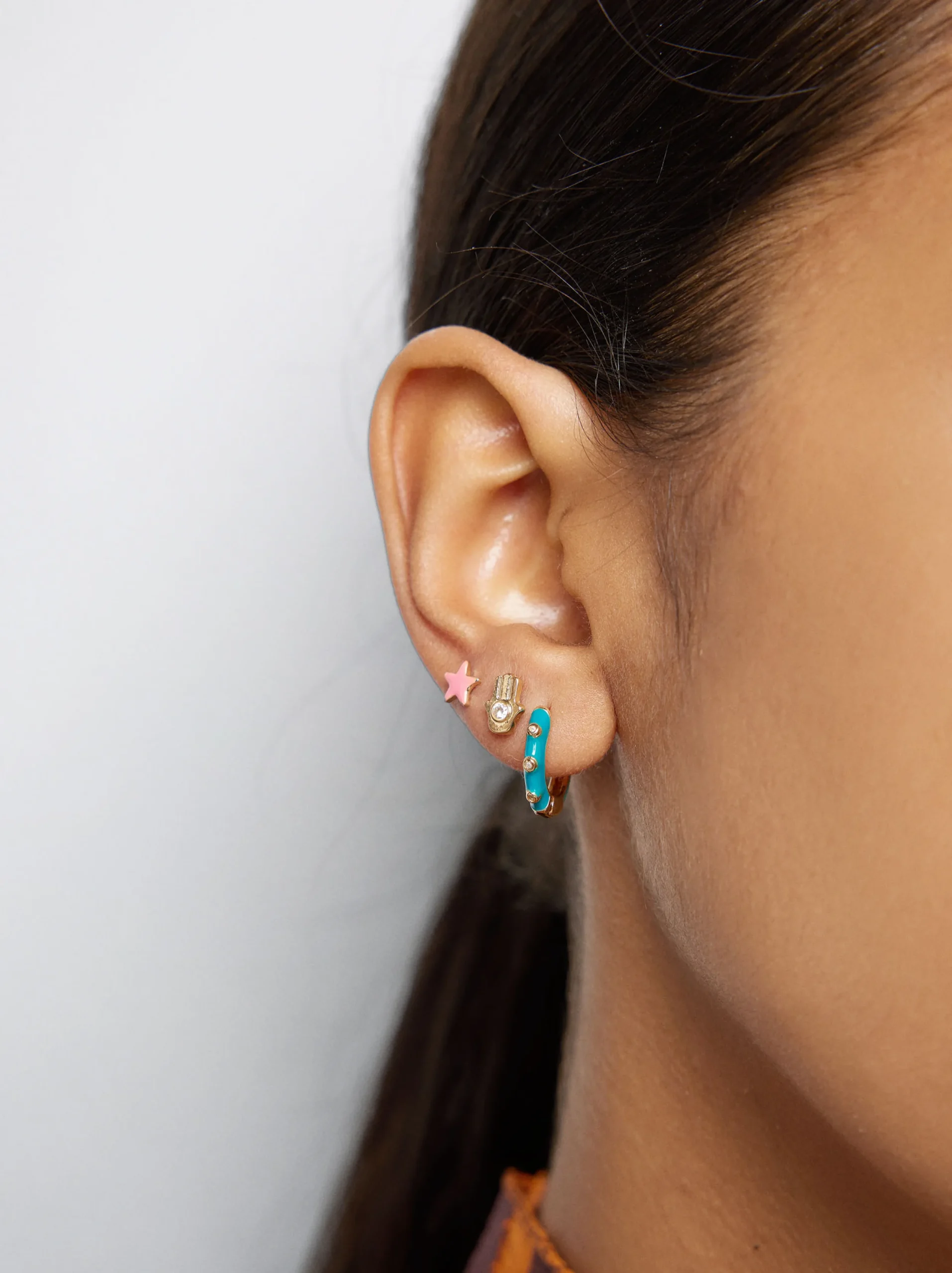 PARFOIS Conjunto De Pendientes Con Circonitas Multicor Sale