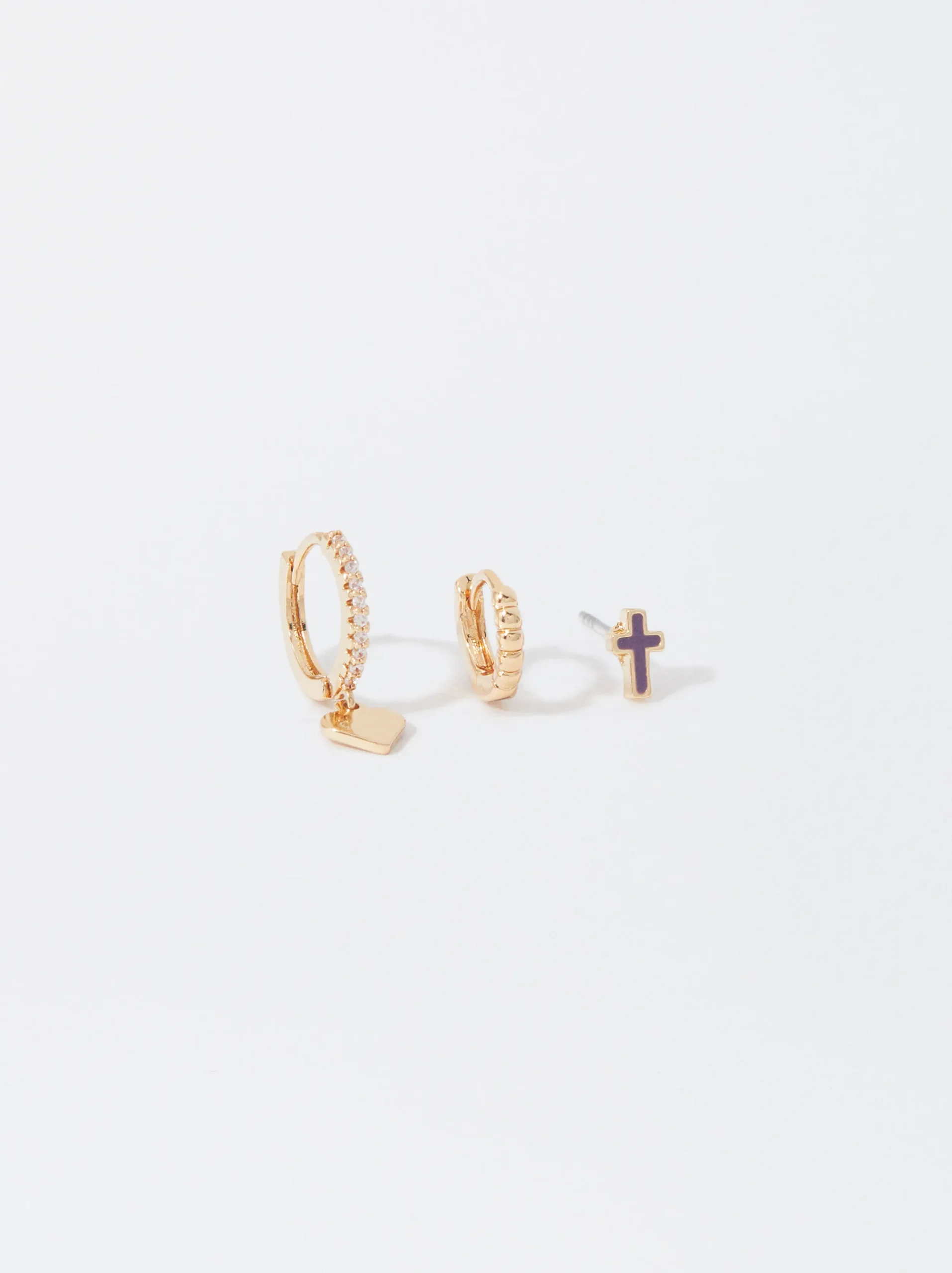 PARFOIS Conjunto De Pendientes Con Circonitas Multicor Clearance