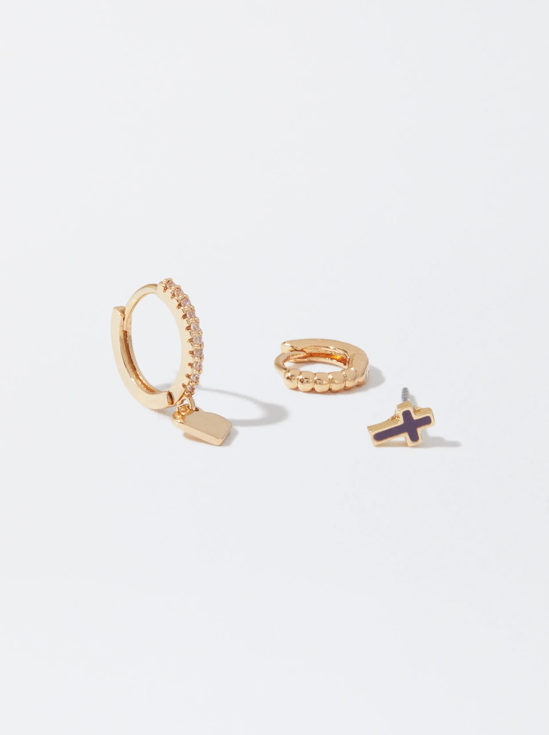 PARFOIS Conjunto De Pendientes Con Circonitas Multicor Clearance